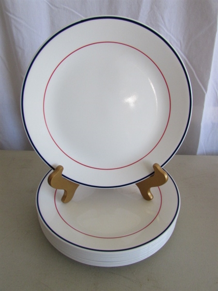 CORELLE DINNERWARE & COMPANION DRINKING GLASSES