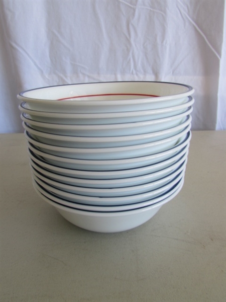 CORELLE DINNERWARE & COMPANION DRINKING GLASSES