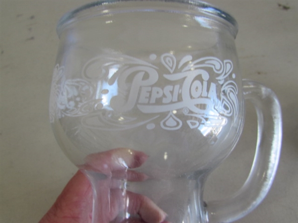PEPSI-COLA GLASSES & STYROFOAM KOOZIES