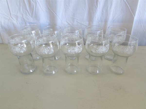 PEPSI-COLA GLASSES & STYROFOAM KOOZIES