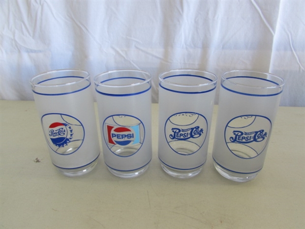 PEPSI-COLA GLASSES & STYROFOAM KOOZIES