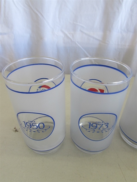PEPSI-COLA GLASSES & STYROFOAM KOOZIES
