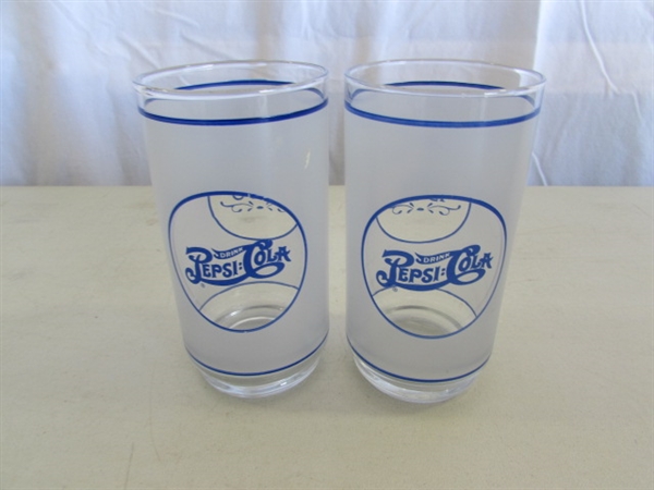 PEPSI-COLA GLASSES & STYROFOAM KOOZIES