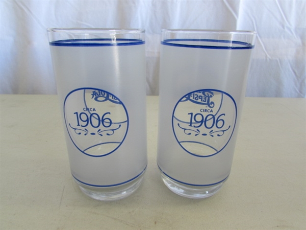 PEPSI-COLA GLASSES & STYROFOAM KOOZIES