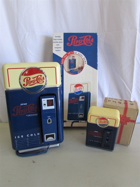 PEPSI-COLA TELEPHONE & RADIO W/ORIGINAL BOXES