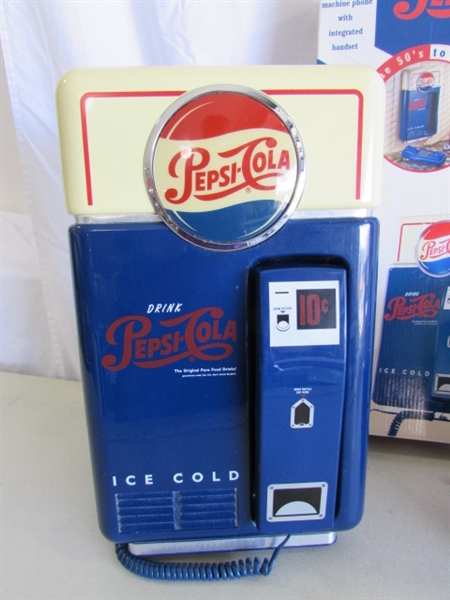 PEPSI-COLA TELEPHONE & RADIO W/ORIGINAL BOXES