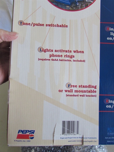PEPSI-COLA TELEPHONE & RADIO W/ORIGINAL BOXES