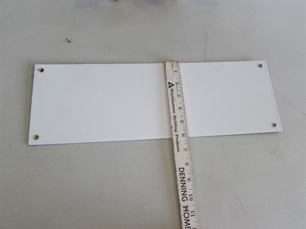 2 PEPSI-COLA PORCELAIN ENAMELED SIGNS (NOT OLD) & WALL MIRROR