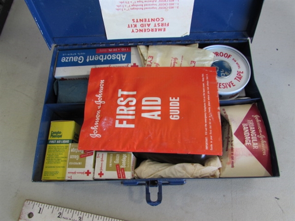 GAS & BATTERY POWERED LANTERNS, FIRST AID KIT & ELECTRIC BUG LIGHT