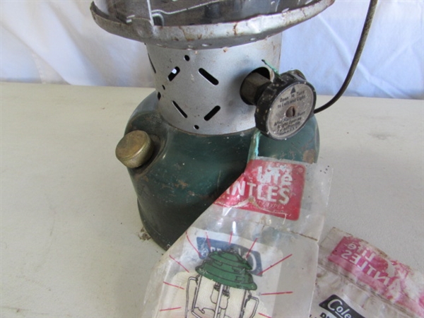 2 VINTAGE GAS POWERED LANTERNS - COLEMAN & TURNER BRASS WORKS