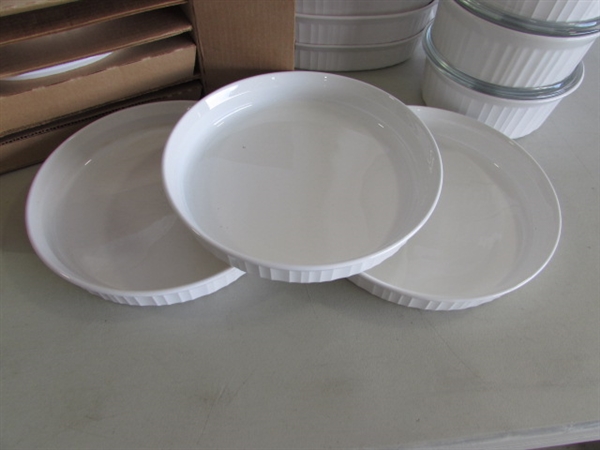 CORNINGWARE FRENCH WHITE BAKING DISHES