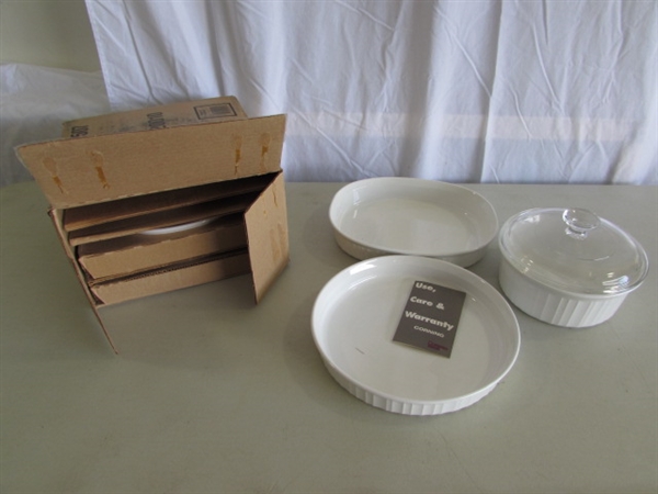 CORNINGWARE FRENCH WHITE BAKING DISHES