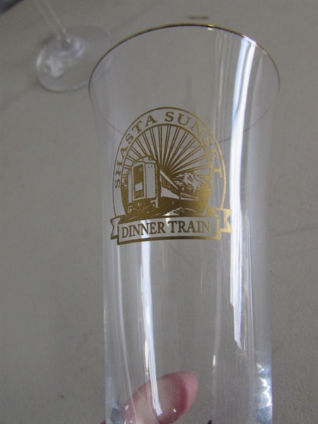 VINTAGE SMOKED ROLY POLY NFL GLASSES - RAIDERS & 49ers, CRYSTAL STEMWARE & MORE