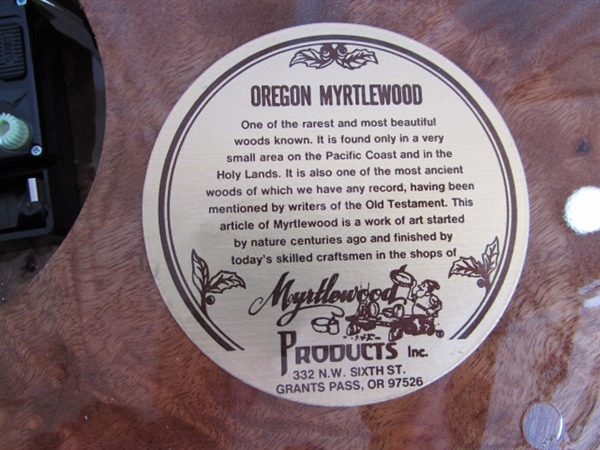 VINTAGE MYRTLEWOOD WALL CLOCK