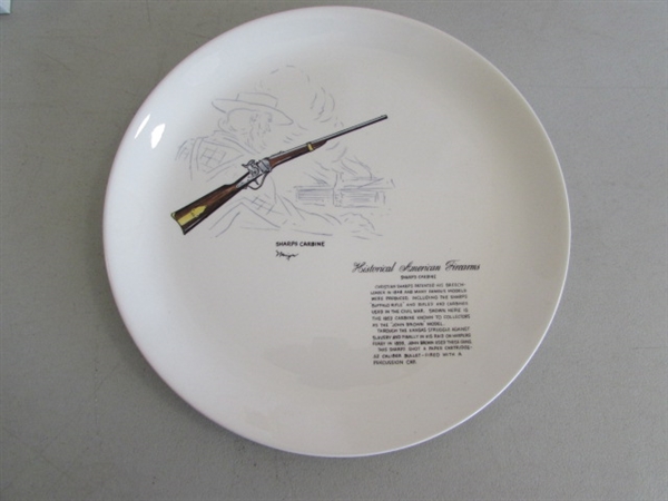 VINTAGE FIREARMS COLLECTOR PLATES & NRA/CRPA BELT BUCKLES
