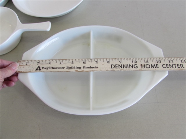 PYREX DIVIDED DISH & CORNING WARE CORNFLOWER BLUE BAKING DISHES