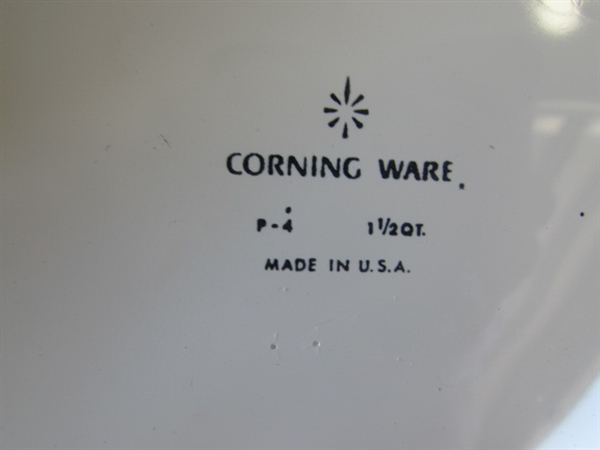 PYREX DIVIDED DISH & CORNING WARE CORNFLOWER BLUE BAKING DISHES