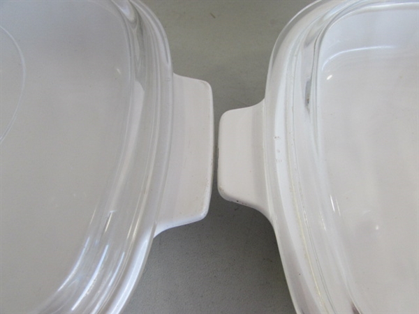 LARGE CORNING WARE CORNFLOWER BLUE BAKING DISHES