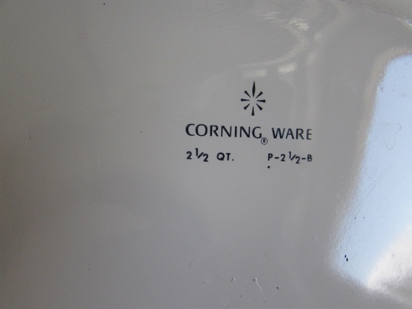 LARGE CORNING WARE CORNFLOWER BLUE BAKING DISHES