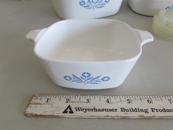 CORNING WARE CORNFLOWER BLUE BAKING & SERVING DISHES