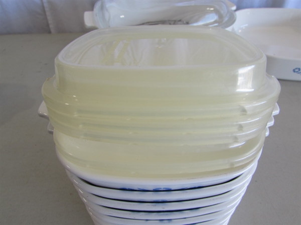 CORNING WARE CORNFLOWER BLUE BAKING & SERVING DISHES