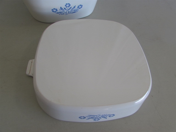 CORNING WARE CORNFLOWER BLUE BAKING & SERVING DISHES