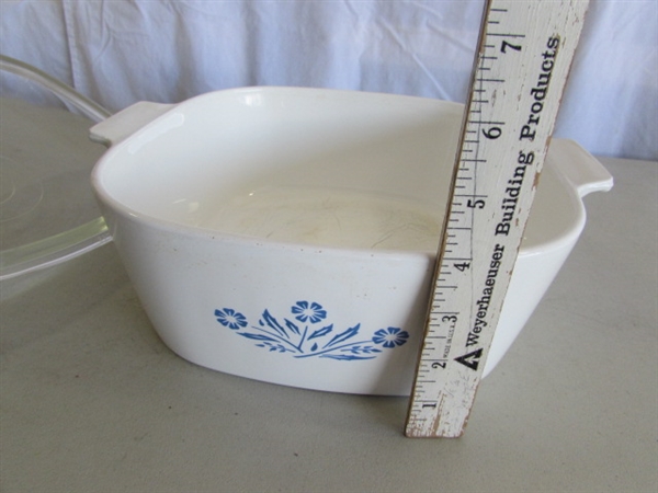 CORNING WARE CORNFLOWER BLUE BAKING & SERVING DISHES
