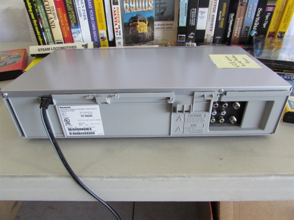 PANASONIC VCR W/REMOTE & VHS COLLECTION