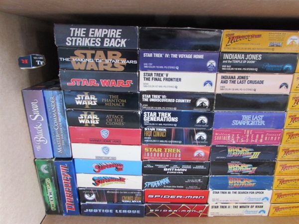LARGE COLLECTION OF 100+ VHS MOVIES