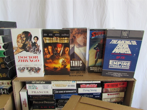 LARGE COLLECTION OF 100+ VHS MOVIES