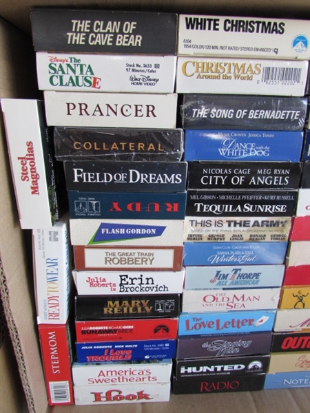 LARGE COLLECTION OF 100+ VHS MOVIES