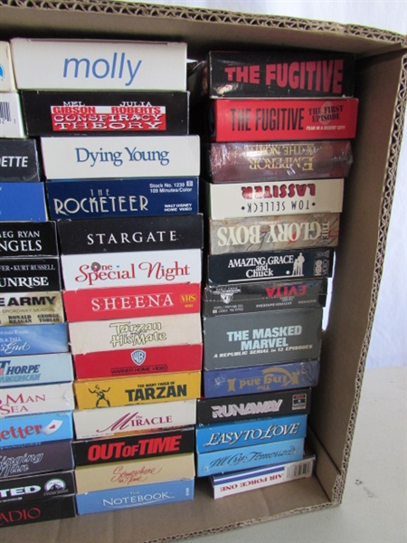LARGE COLLECTION OF 100+ VHS MOVIES