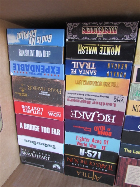 LARGE COLLECTION OF 100+ VHS MOVIES
