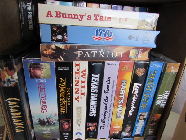 LARGE COLLECTION OF 100+ VHS MOVIES