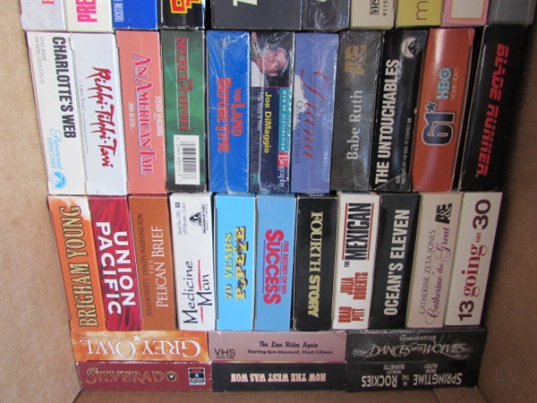 LARGE COLLECTION OF 100+ VHS MOVIES