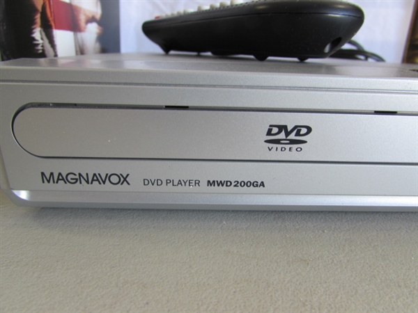 MAGNAVOX DVD PLAYER & COLLECTION OF SERIES DVDS