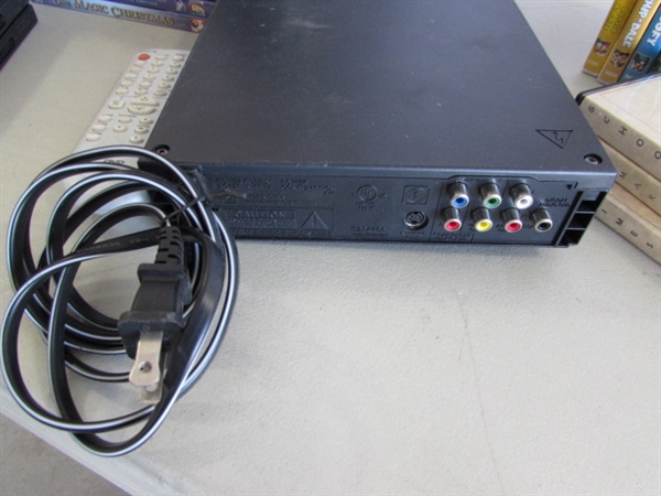 DVD MOVIE COLLECTION & MAGNAVOX DVD PLAYER W/REMOTE