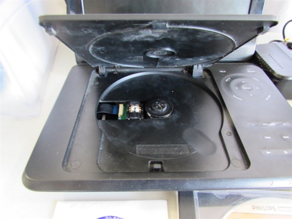 PORTABLE DVD PLAYER & DVD MOVIE COLLECTION & CD/DVD ORGANIZERS