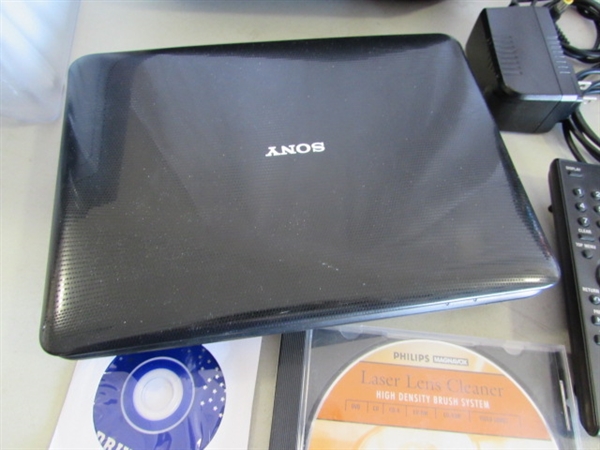 PORTABLE DVD PLAYER & DVD MOVIE COLLECTION & CD/DVD ORGANIZERS