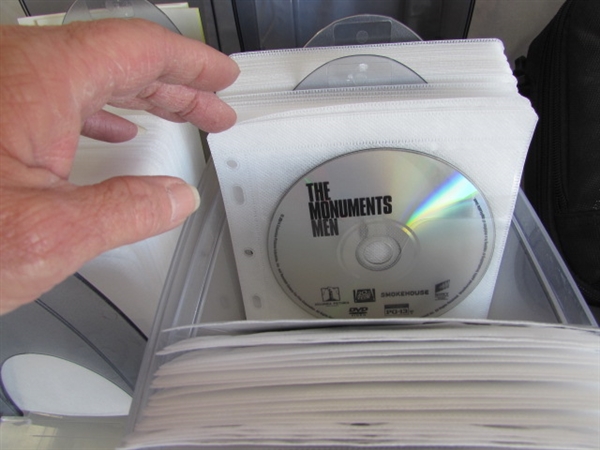 PORTABLE DVD PLAYER & DVD MOVIE COLLECTION & CD/DVD ORGANIZERS