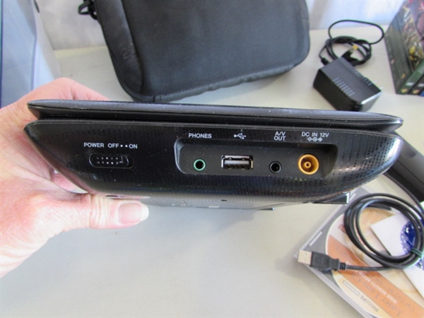 PORTABLE DVD PLAYER & DVD MOVIE COLLECTION & CD/DVD ORGANIZERS