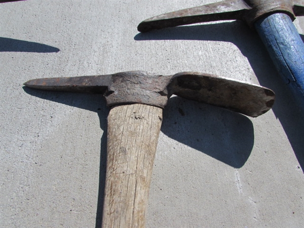 ASSORTED PICKS & PICK AXES