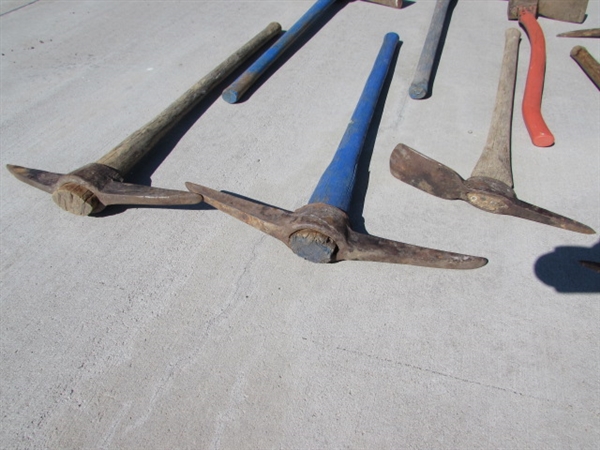 ASSORTED PICKS & PICK AXES