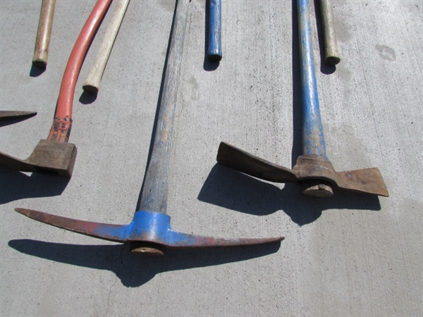 ASSORTED PICKS & PICK AXES