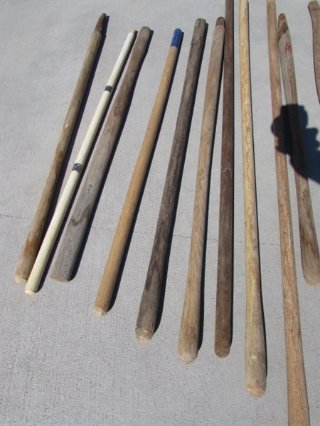 LARGE COLLECTION OF WOODEN HANDLES