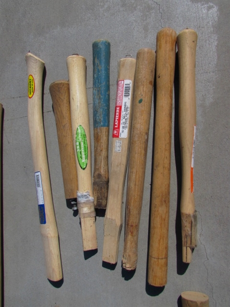 LARGE COLLECTION OF WOODEN HANDLES