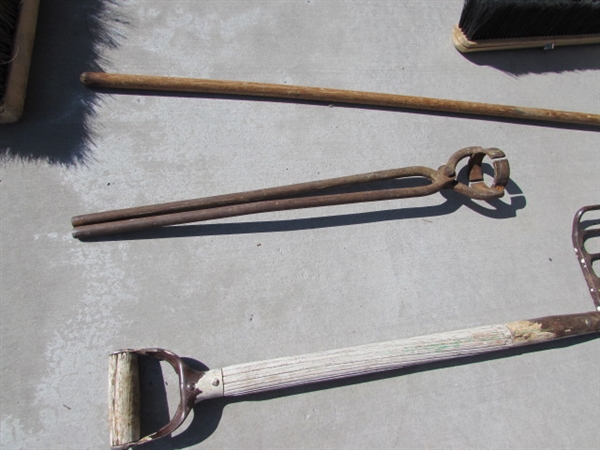 SHOVELS, BROOMS, PITCHFORK & MORE