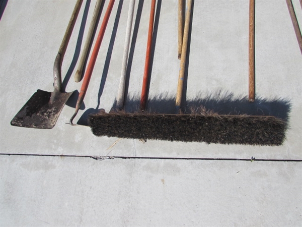 SHOVELS, BROOMS, PITCHFORK & MORE