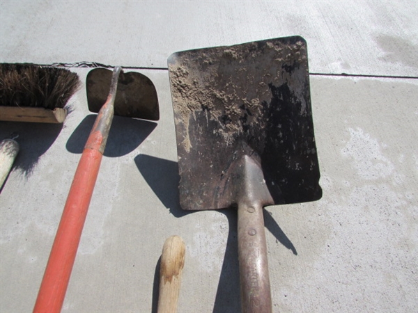 SHOVELS, BROOMS, PITCHFORK & MORE