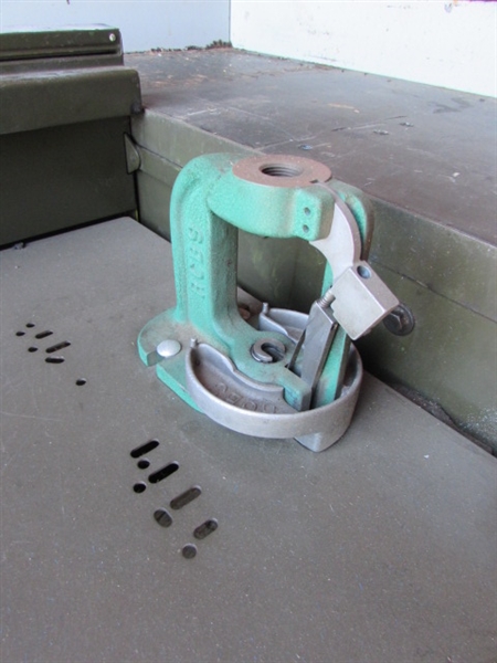 INDUSTRIAL METAL DESK WITH RELOADING SUPPLIES